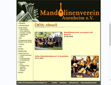 Tablet Screenshot of mandolinenverein-auenheim.de